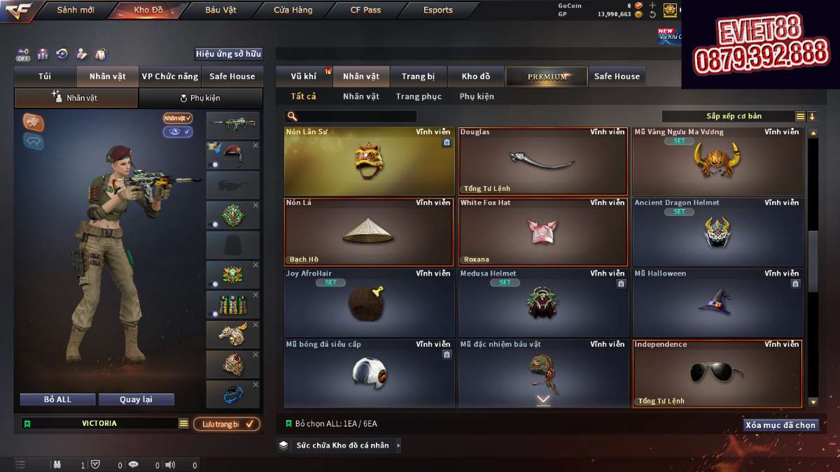shop acc cf uy tin gia re